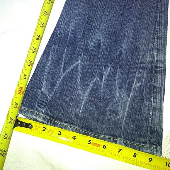 💥SALE Bebe Rhinestone Distressed Denim *NEW COND* - Picture 6 of 8